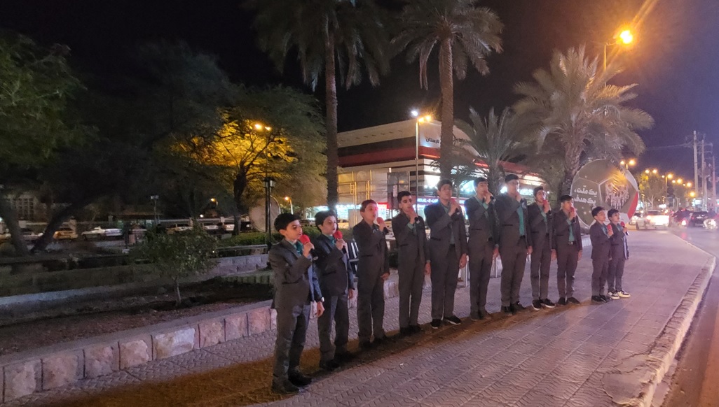 اجراي سرود ميداني کانونهاي مساجد در جنوب فارس